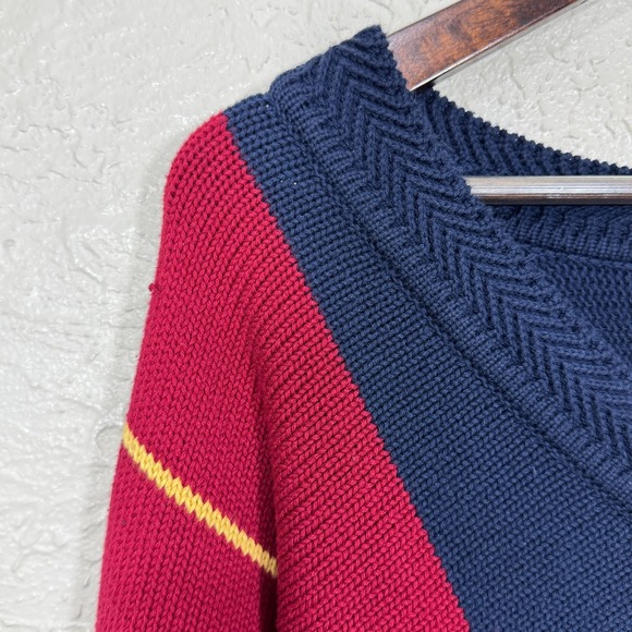 Vtg 90s Sweater XL John Ashford 100% Cotton Rugby Ivy Leage Preppy Old Money Y2K - Picture 4 of 12